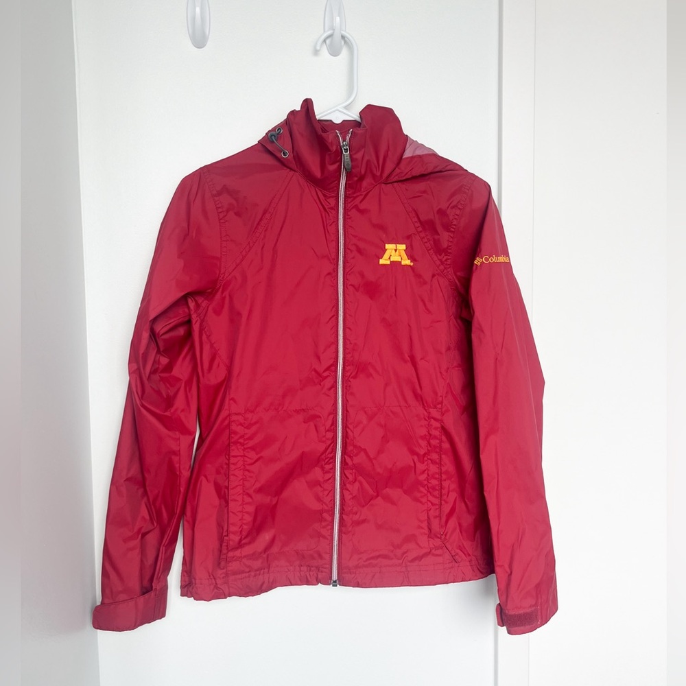 Columbia UofM rain jacket